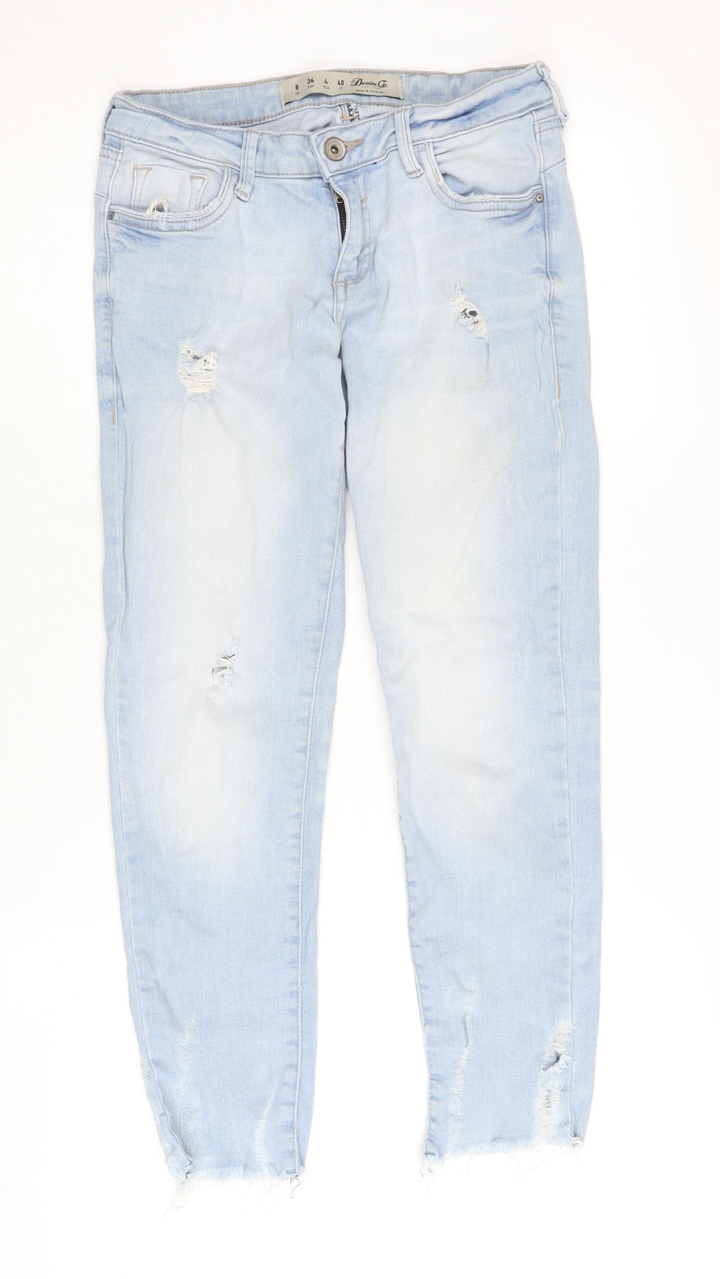 Denim Co Women's Light Blue Skinny Jeans Size 8