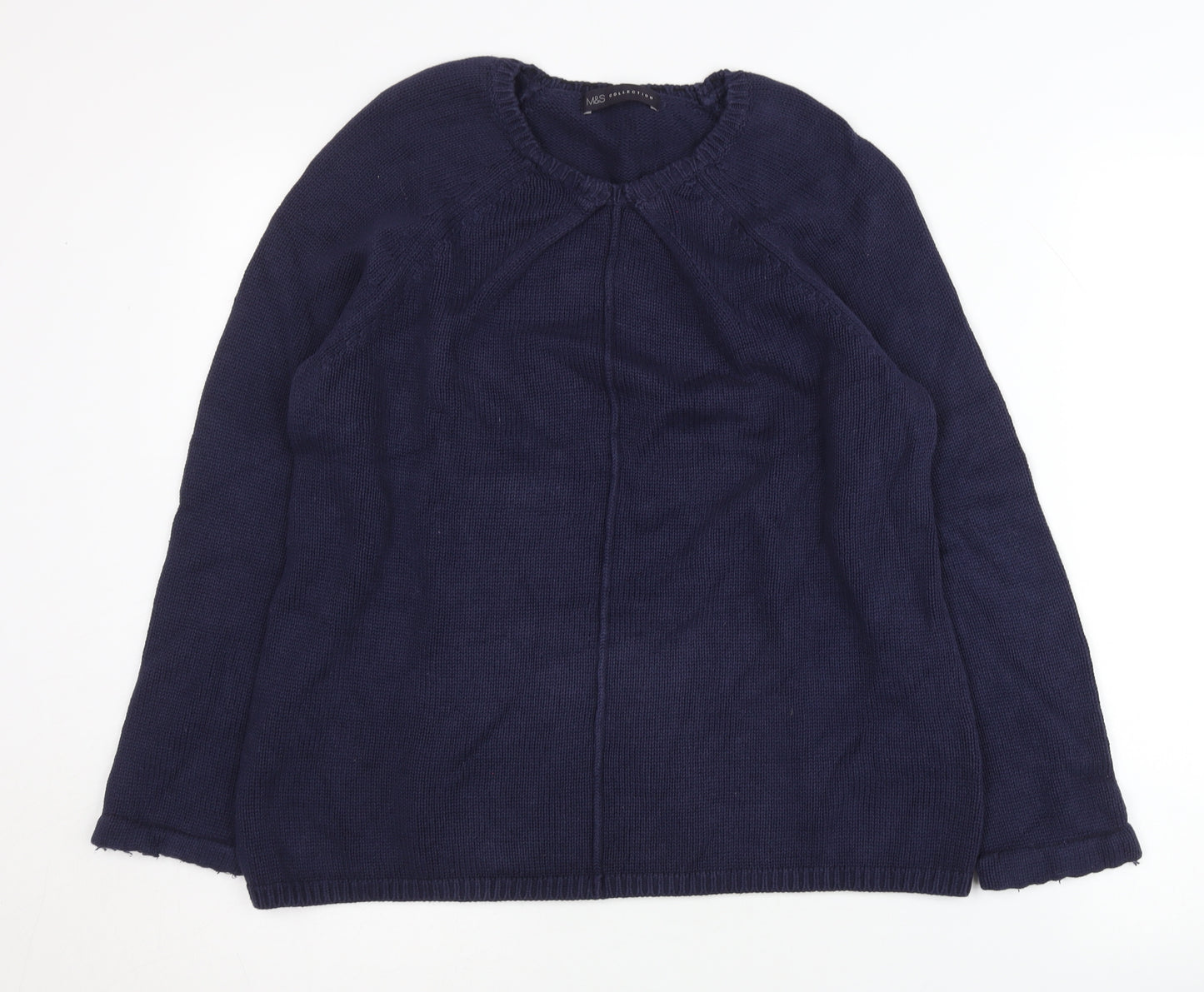 Marks and Spencer Women's Blue Pullover Jumper Size 14