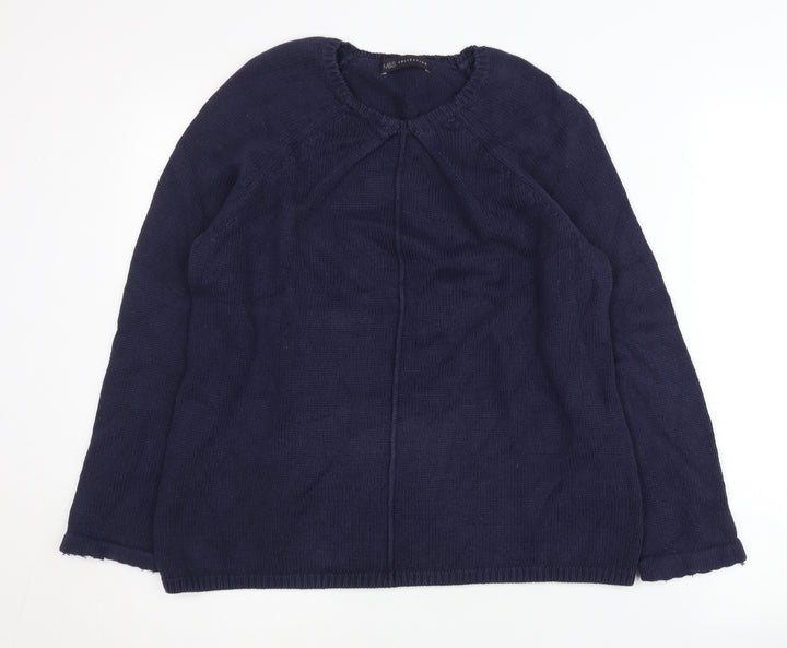 Marks and Spencer Women's Blue Pullover Jumper Size 14