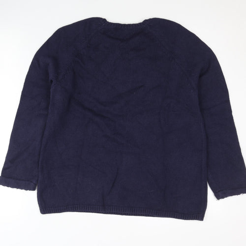 Marks and Spencer Women's Blue Pullover Jumper Size 14