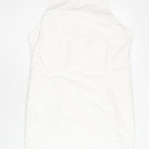 Zara Basic Women's White Sheath Dress Size 14
