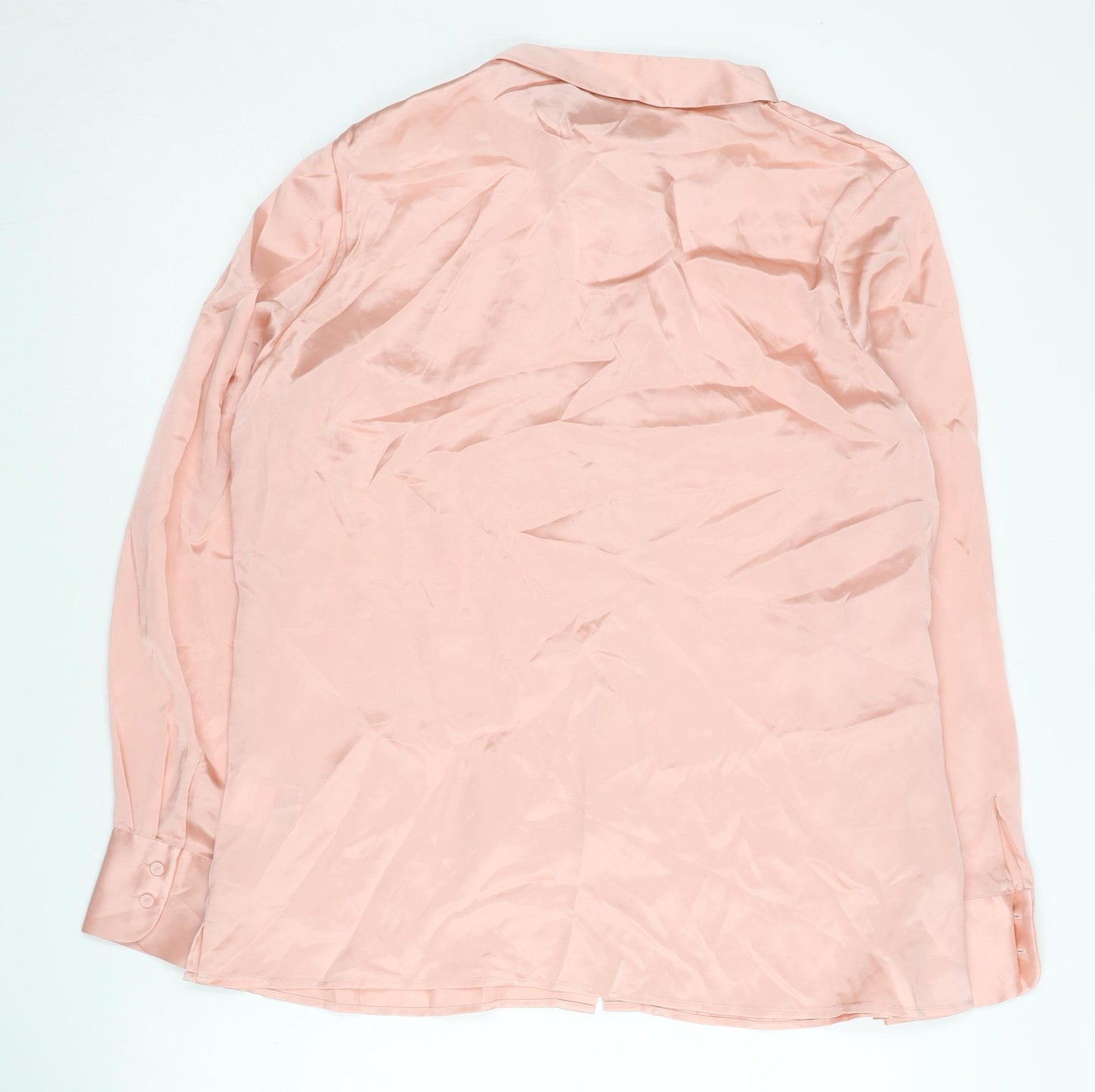 Pure Collection Women's Pink Silk Blouse, Size 14