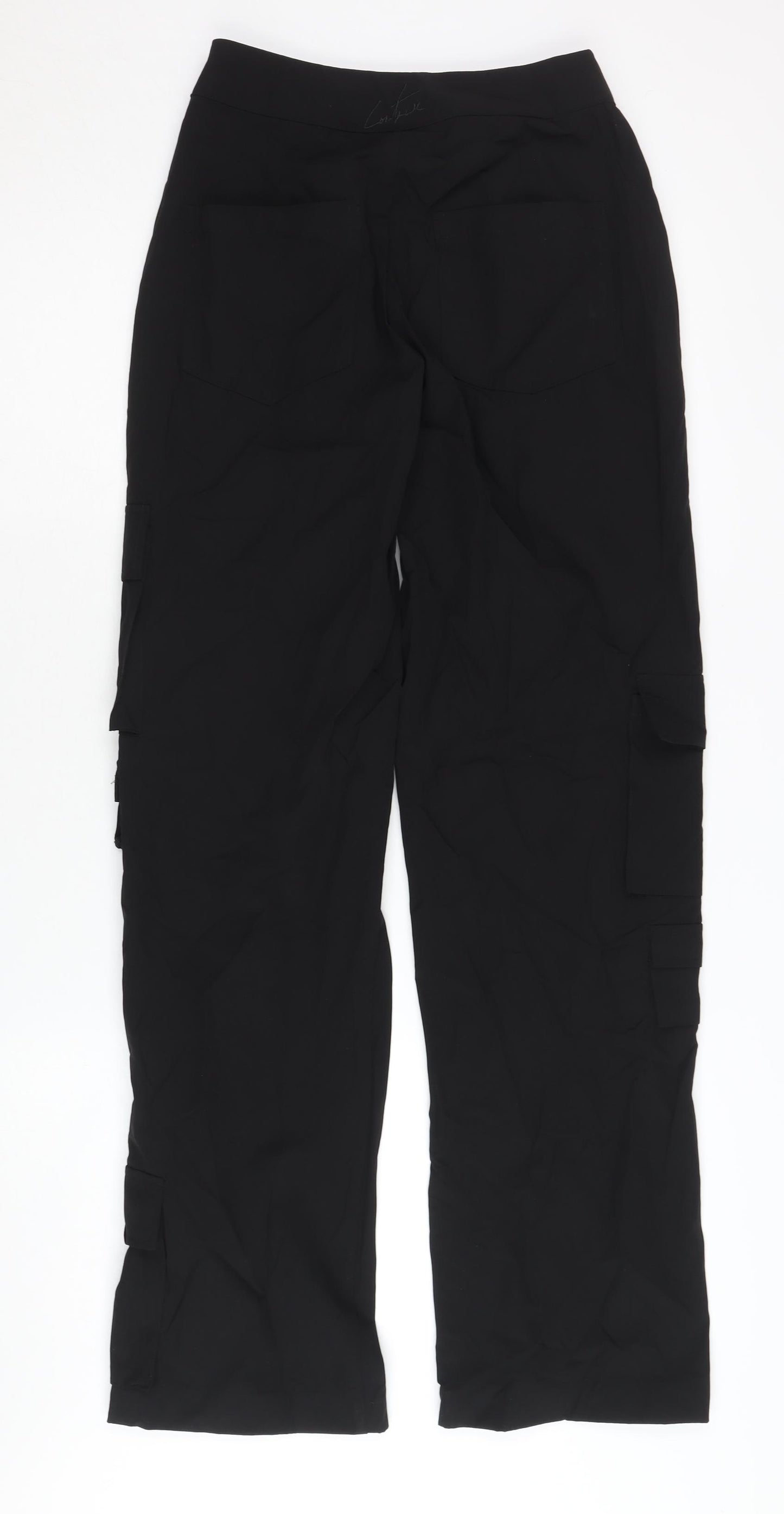 Couture Women's Black Cargo Trousers, UK 4