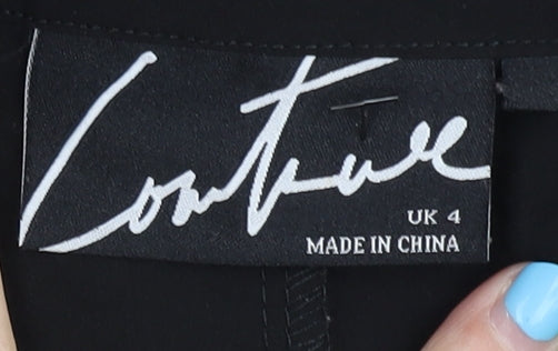 Couture Women's Black Cargo Trousers, UK 4