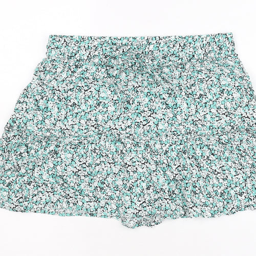 Zara Women's Multicoloured Floral Short Skirt, Size 12
