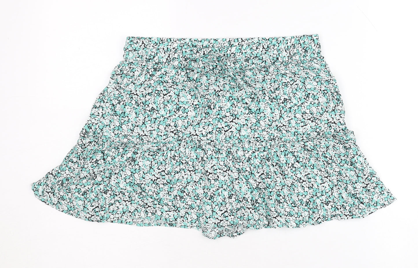 Zara Women's Multicoloured Floral Short Skirt, Size 12