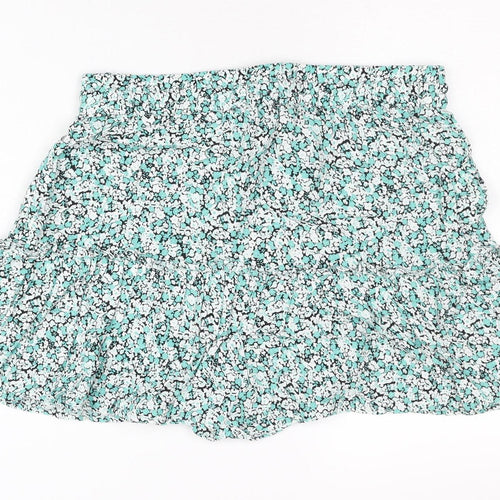 Zara Women's Multicoloured Floral Short Skirt, Size 12