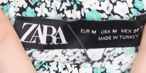 Zara Women's Multicoloured Floral Short Skirt, Size 12
