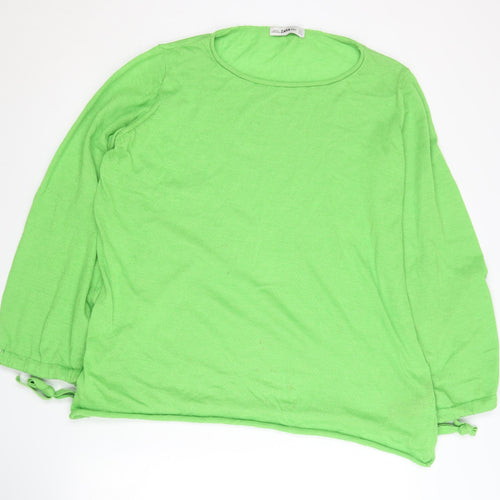 Zara Women's Green Pullover Jumper Size 8