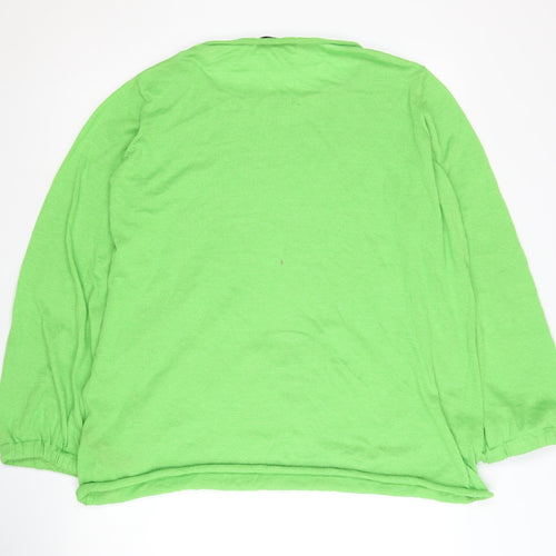 Zara Women's Green Pullover Jumper Size 8