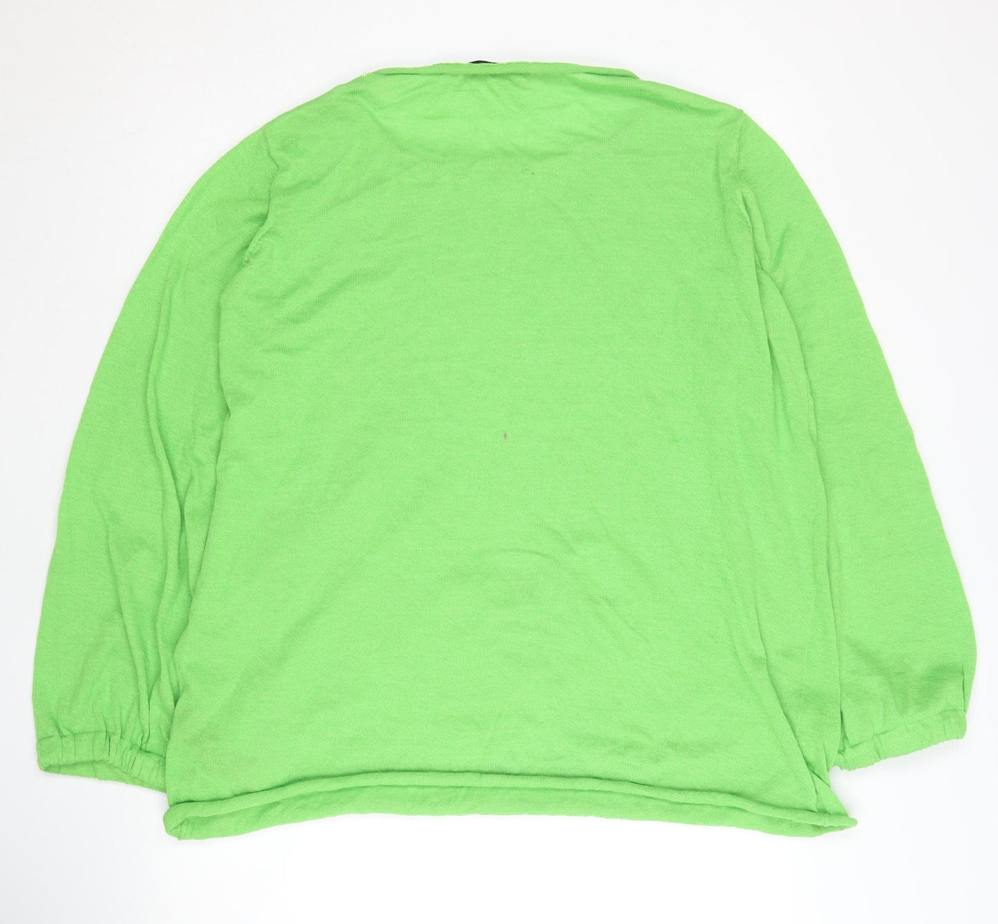 Zara Women's Green Pullover Jumper Size 8