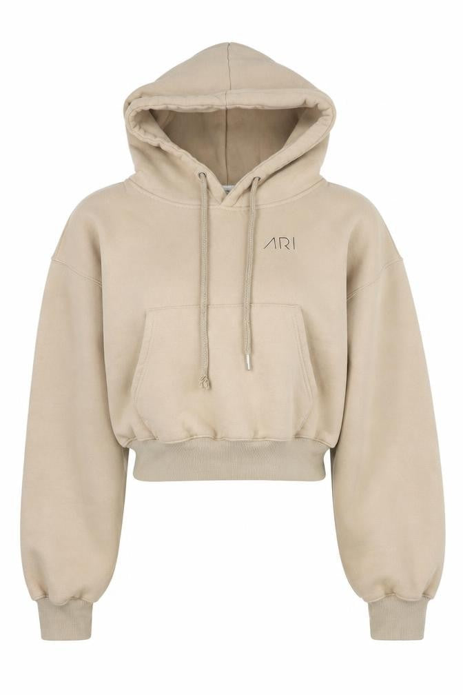 ARI Beige Women's Pullover Hoodie, Size L