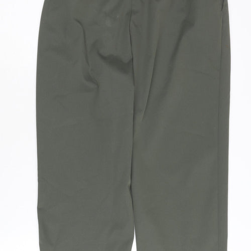 H&M Women's Green Paperbag Trousers Size 10