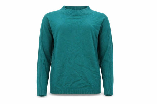Front view of Emreco Women's Green XL Knit Jumper