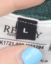 Replay Men's Green Pullover Jumper L Size