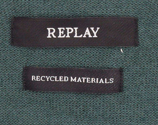 Replay Men's Green Pullover Jumper L Size