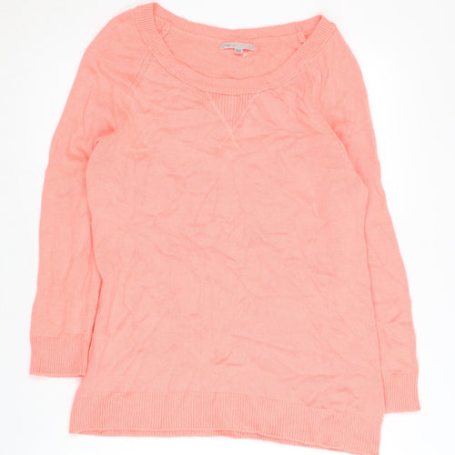 Gap Women's Pink Pullover Jumper - M, Long Sleeve, Knit