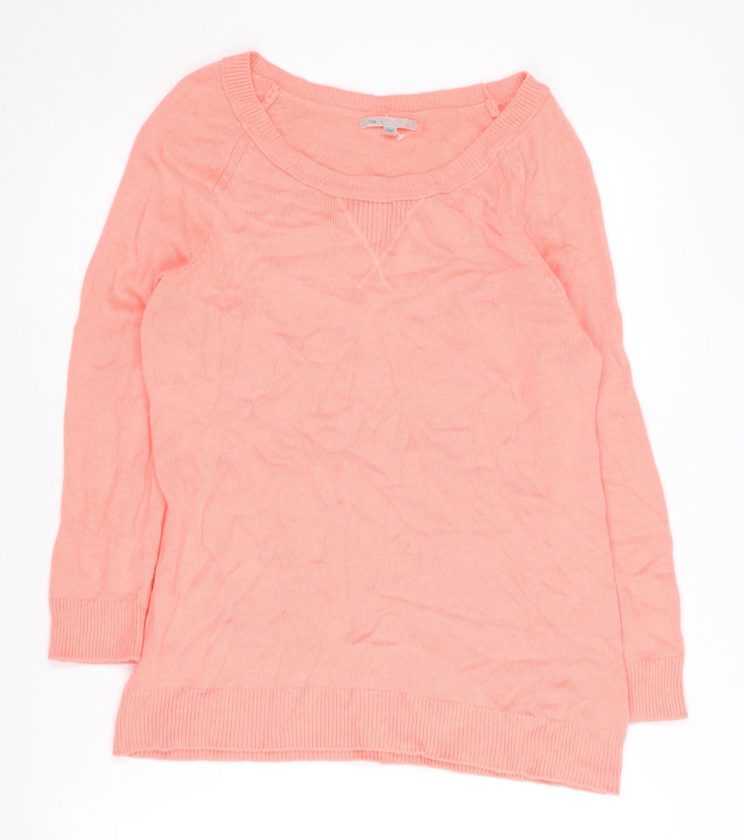Gap Women's Pink Pullover Jumper - M, Long Sleeve, Knit