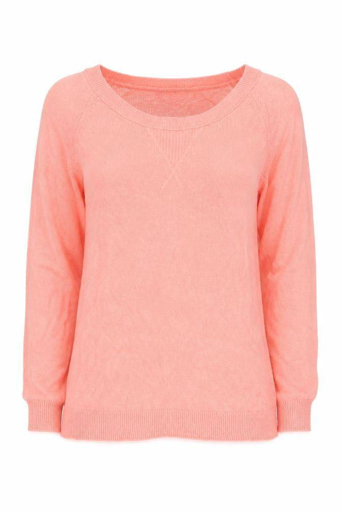 Front view of Gap Women's Pink jumper - M, Long Sleeve, Knit
