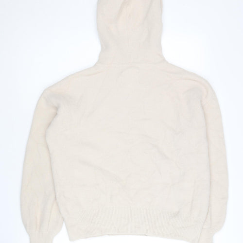 F&F Women Beige Pullover Hoodie Size M 100% Nylon