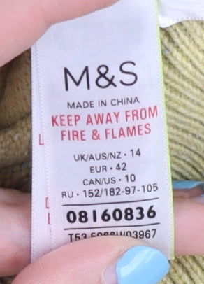 Marks and Spencer Women's Green Pullover Jumper Size 14
