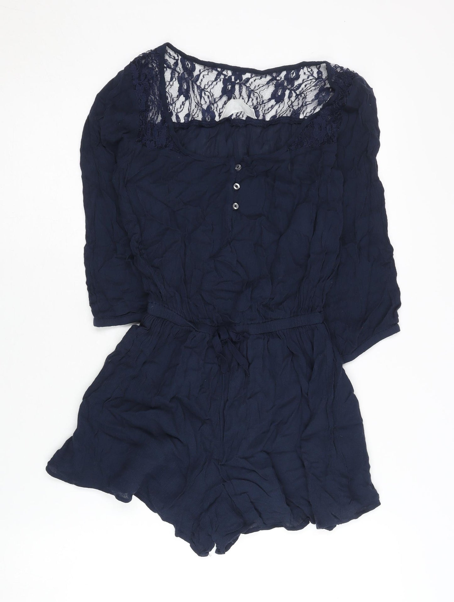 Abercrombie Teens Blue Lace Playsuit, Size L