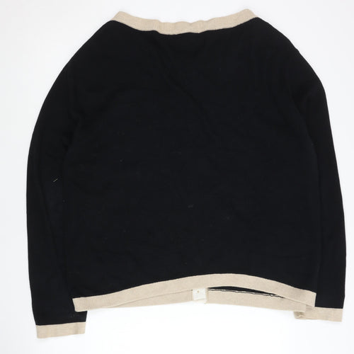 White Stuff Women's Black Cardigan Size 22 Casual