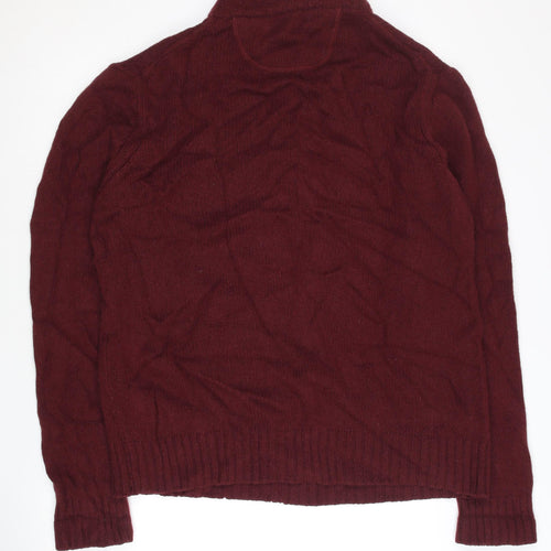 John Lewis Men's Red Cashmere XL Pullover Jumper