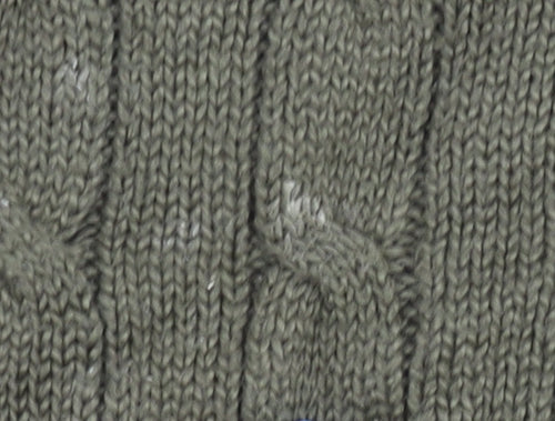 Polo Ralph Lauren Men's Green Pullover Jumper, Size S, Cable-Knit