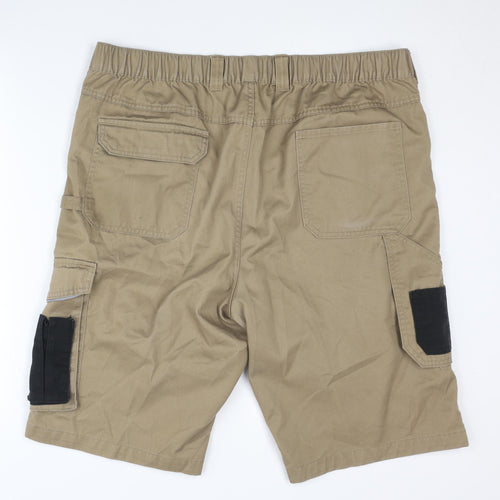 Parkside Beige Cargo Shorts - Men's L - Casual Workwear