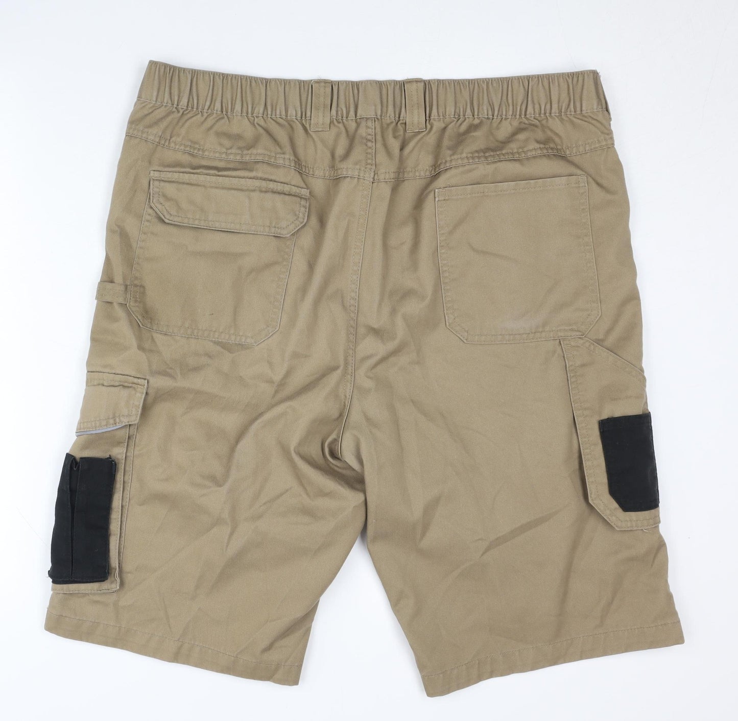 Parkside Beige Cargo Shorts - Men's L - Casual Workwear