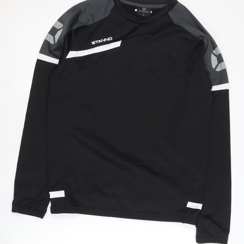 Stanno Men's Black Pullover - Size S, Polyester