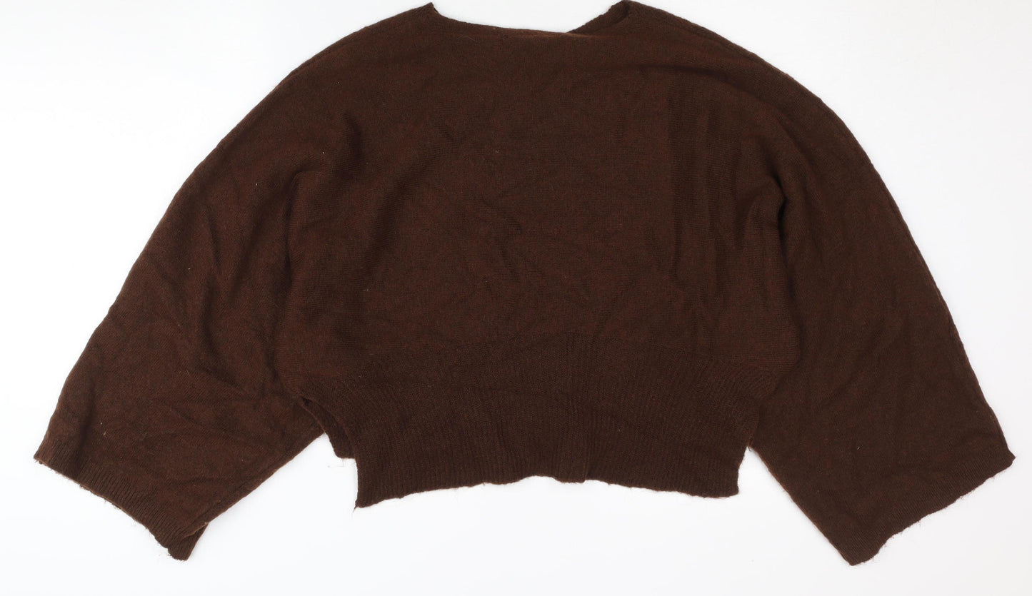 Zara Women's Brown Pullover Jumper Size S