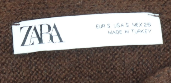 Zara Women's Brown Pullover Jumper Size S