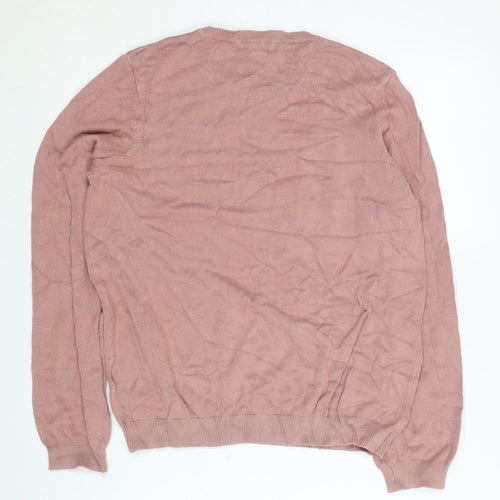 H&M Women's Pink Crew Neck Jumper, M