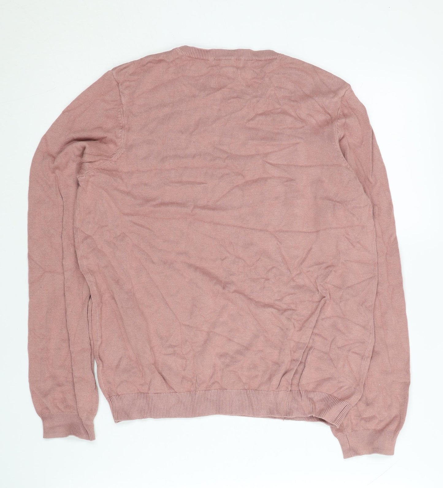 H&M Women's Pink Crew Neck Jumper, M
