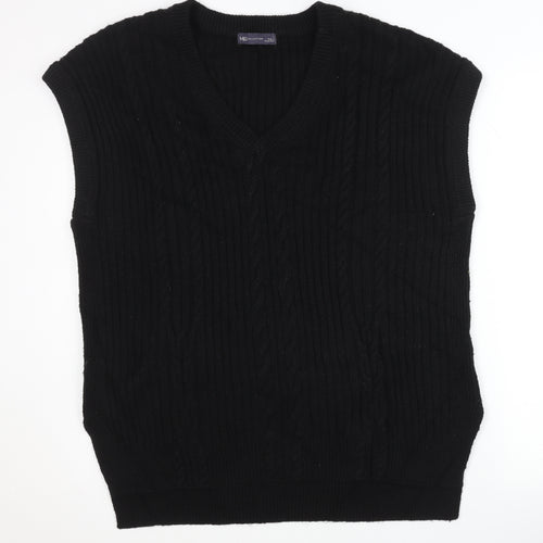 Marks and Spencer Women's Black V-Neck Vest, L