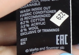 Marks and Spencer Women's Black V-Neck Vest, L