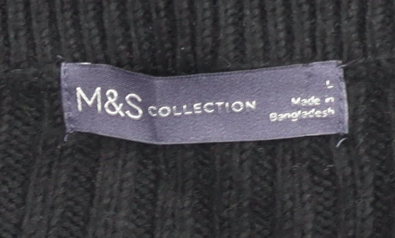 Marks and Spencer Women's Black V-Neck Vest, L