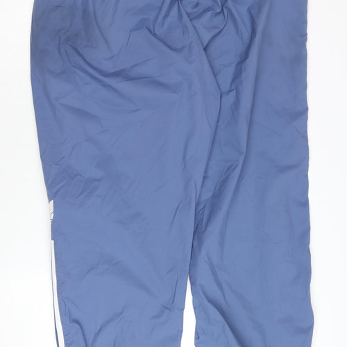 Adidas Men's Blue 2XL Track Pants with Side Stripe