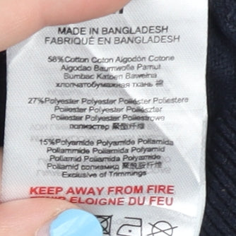 Threadbare Men's Black Polo Shirt - Medium, Cotton Blend