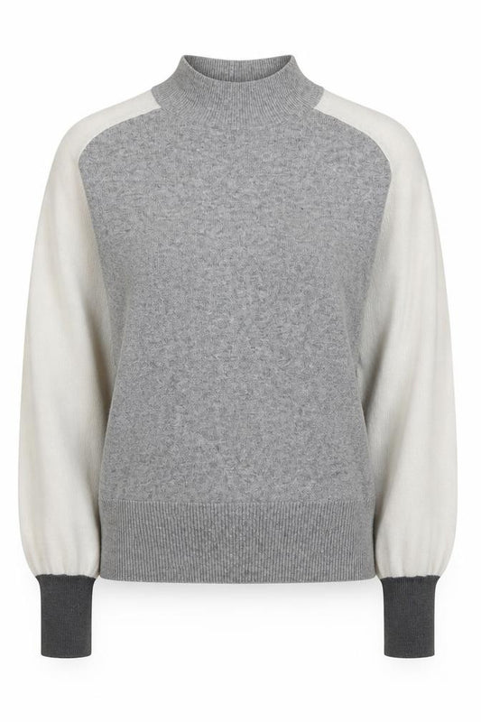 Front view of Next Grey Mock Neck jumper Women, size 10