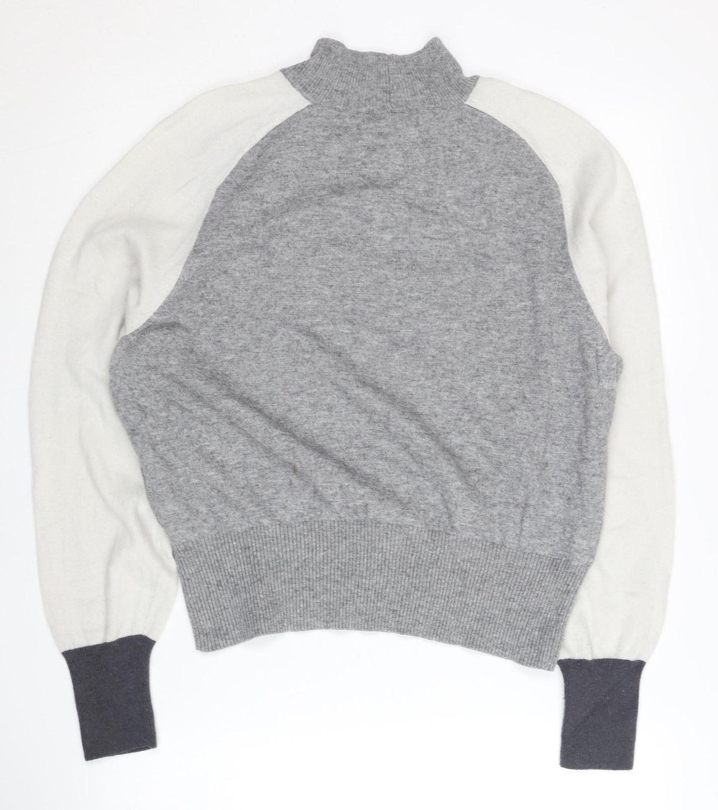 Next Grey Mock Neck Pullover Jumper Women Size 10