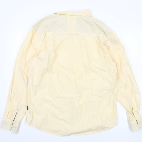 St George by Duffer Men's Yellow Striped Shirt XL