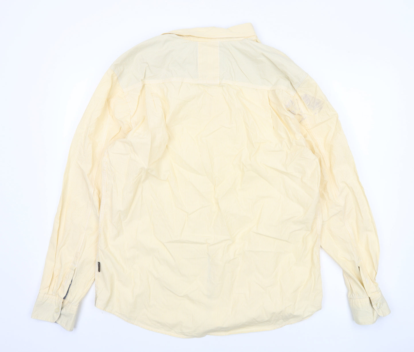 St George by Duffer Men's Yellow Striped Shirt XL