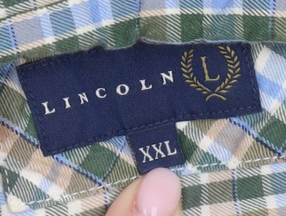 Lincoln Men's Multicoloured Plaid 2XL Button-Up Shirt