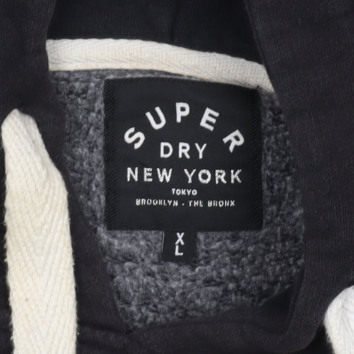 Superdry Black XL Unisex Hoodie - Casual Pullover