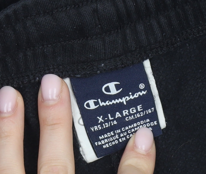 Champion Teens Black Jogger Trousers, Size L