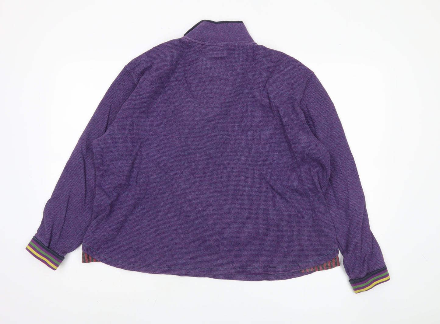 Robert Graham Purple Pullover Sweatshirt L Unisex
