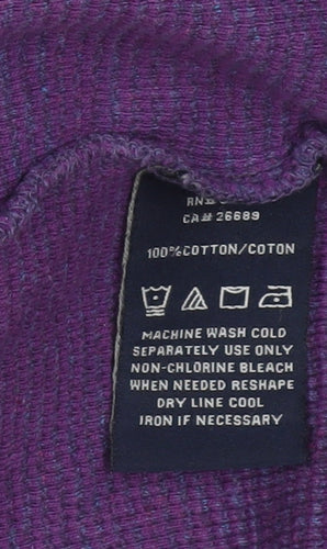 Robert Graham Purple Pullover Sweatshirt L Unisex